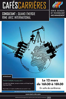 Affiche Cafés carrières Energie international