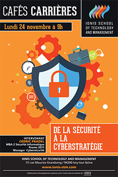 Affiche Cafés carrières Cybersécurité