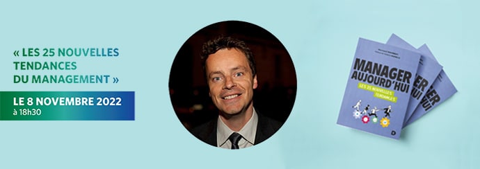 illustration de la Conférence sur les 25 nouvelles tendances du management avec Bertrand Jouvenot organisée par Ionis-STM